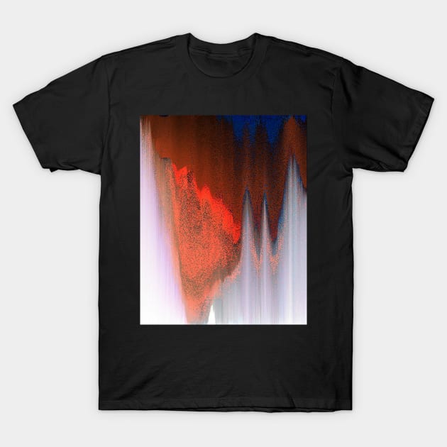 Mountain Glitch #2 - Contemporary Exclusive Modern Design T-Shirt by DankFutura